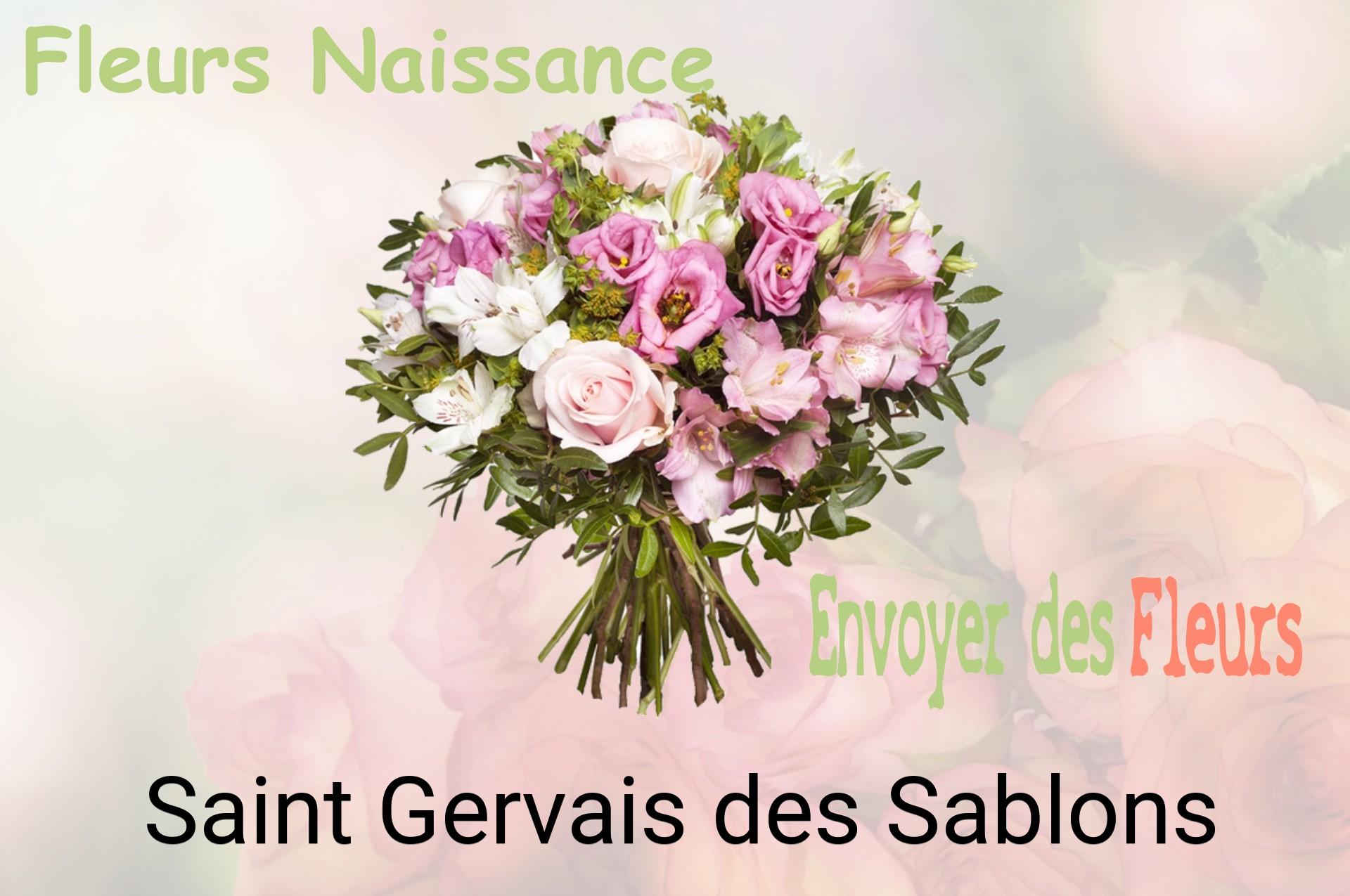 Bouquet de fleurs de naissance livré à Saint-Gervais-des-Sablons